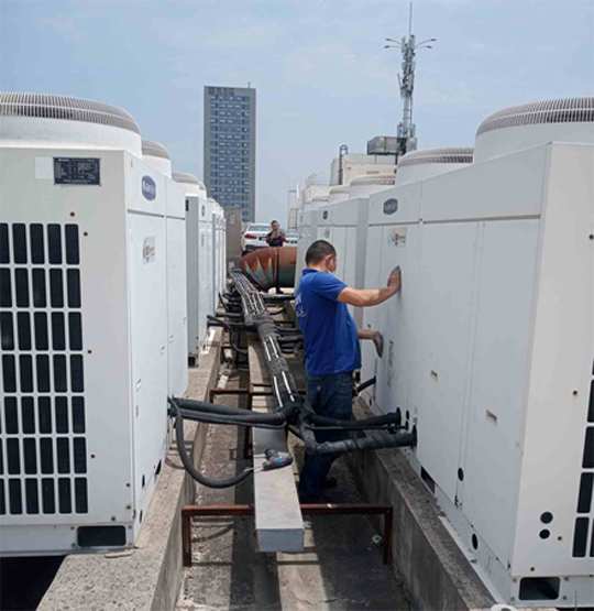 城区中央空调制热和不制冷系统维修方法